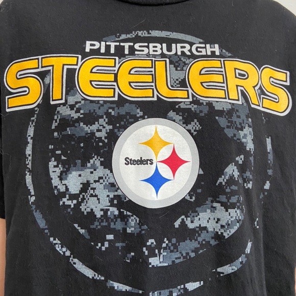Vintage Pittsburgh Steelers Graphics Black Shirt - Picture 3 of 4